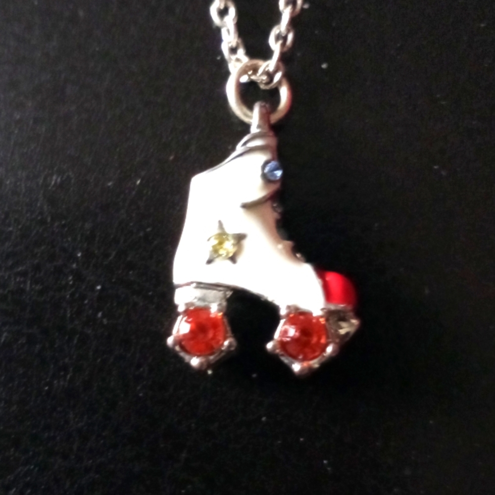 Roller skate necklace